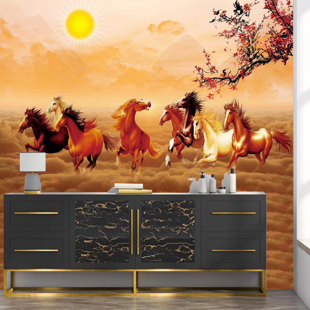 Customised 3D Horse Wallpaper DDS438