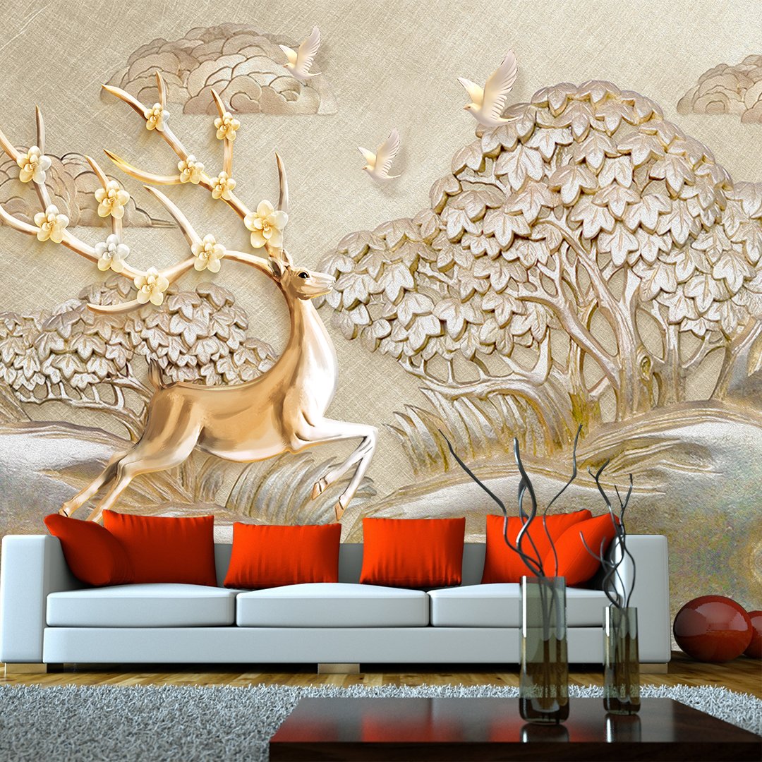 3D Deer Wallpaper DDS415