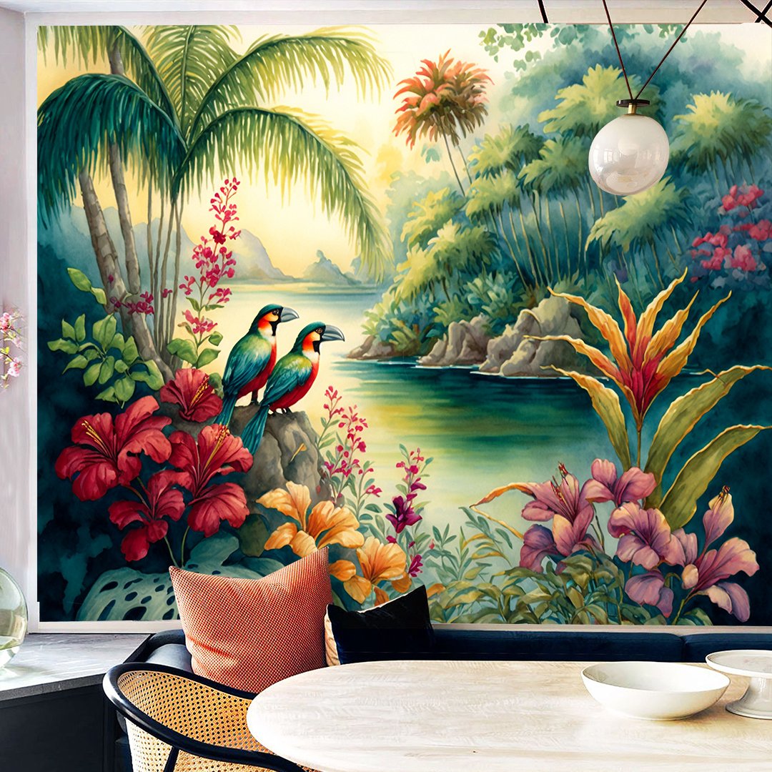 3D Tropical Wallpaper DDS530