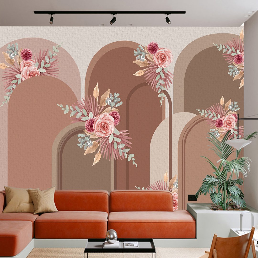 3D Floral Wallpaper DDS444