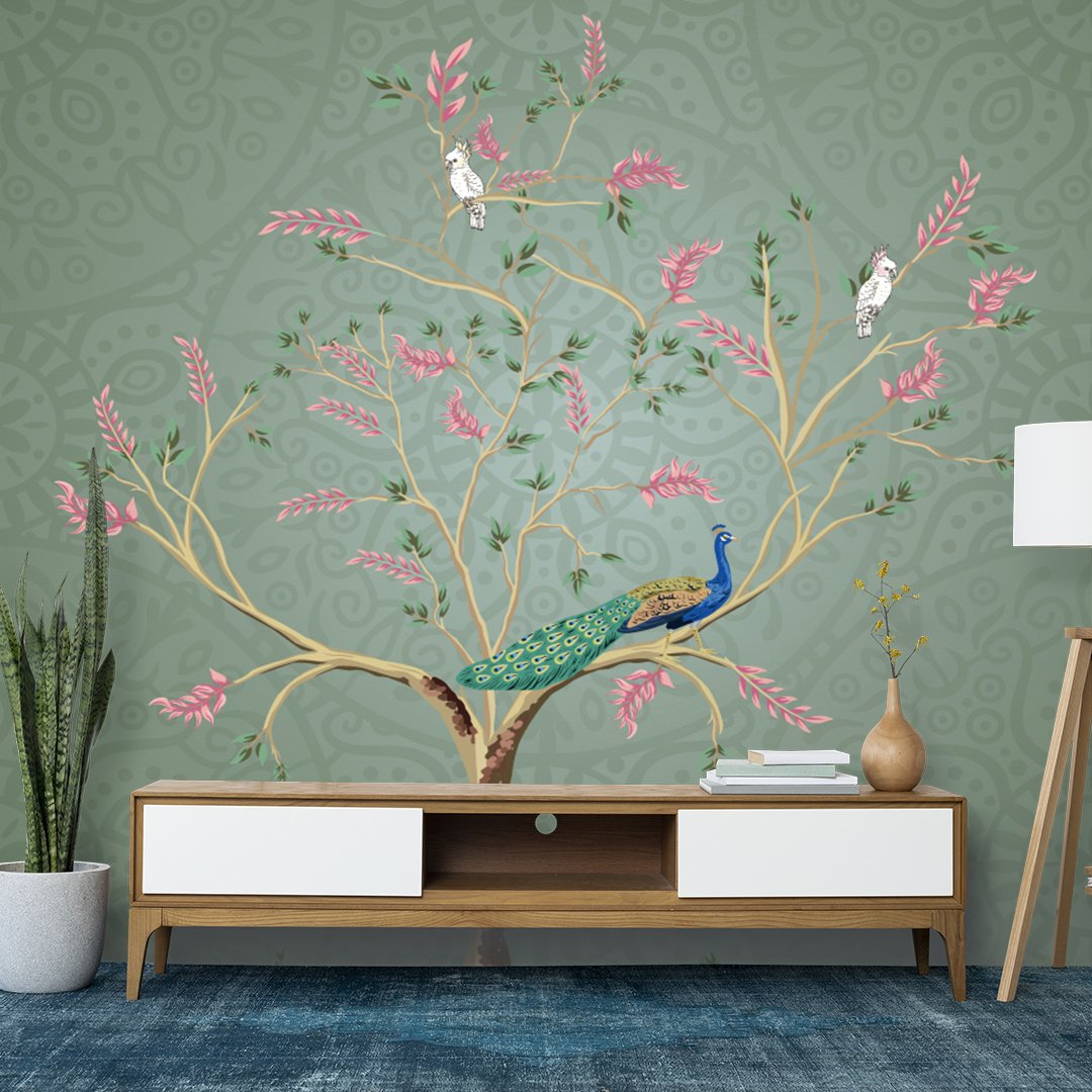 Peacock Customized Wallpaper DDS545