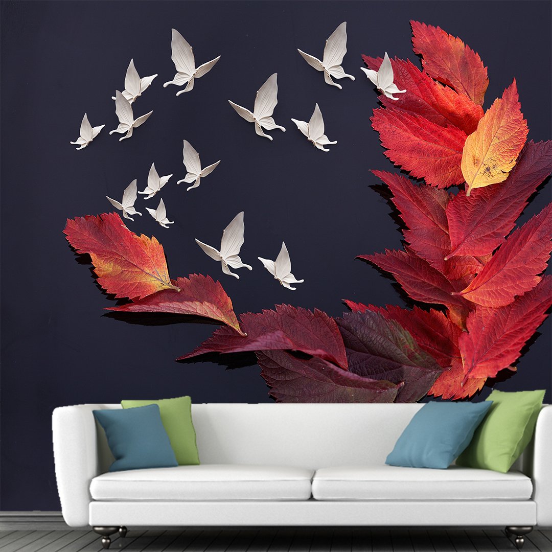 3D Butterfly Wallpaper DDS124