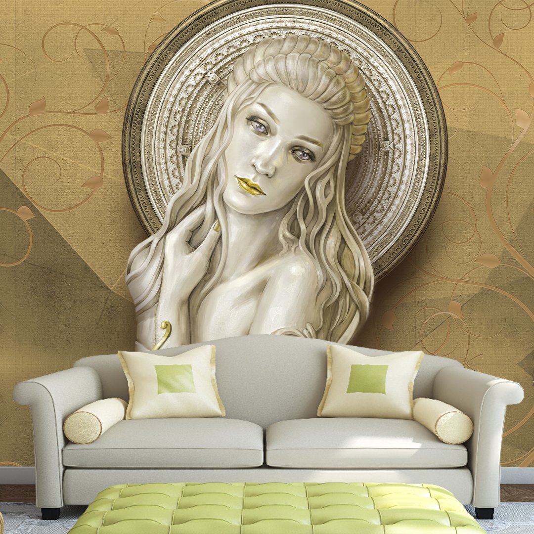 Customized 3D Lady Wallpaper DDS125