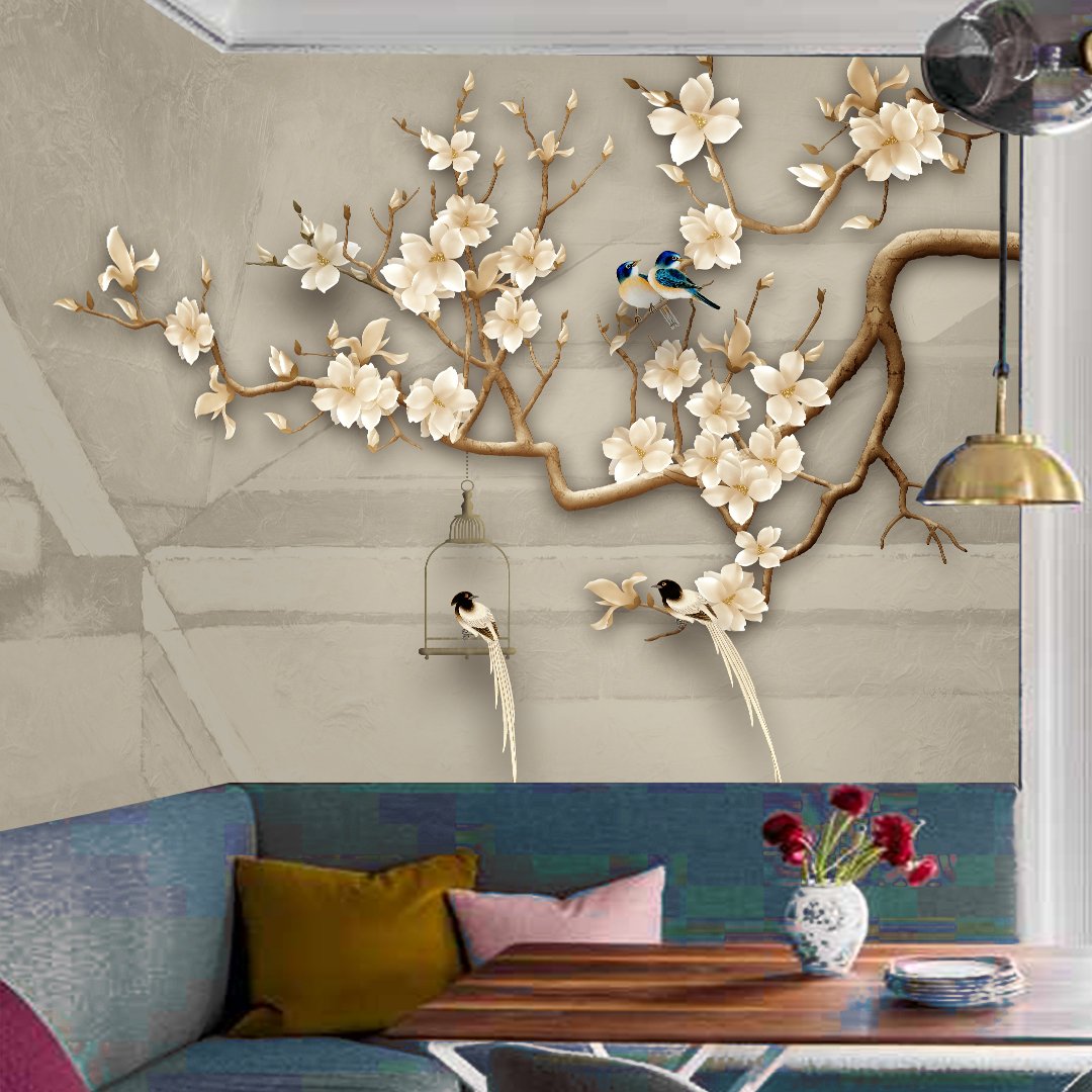 3D Floral Wallpaper DDS287 2