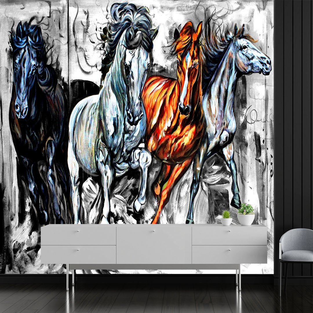 Customised 3D Horse Wallpaper DDS440 2