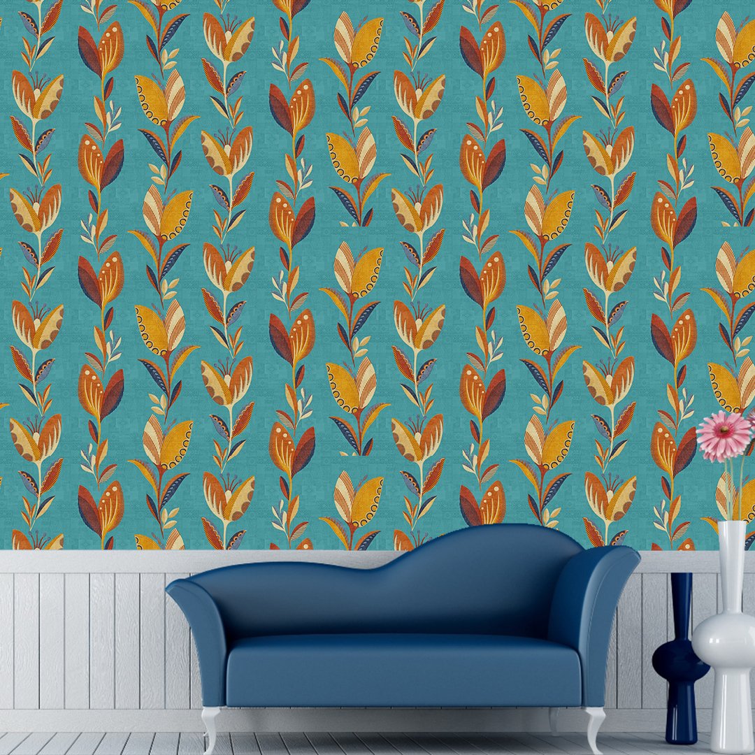 Customized leaf Wallpaper DDS021