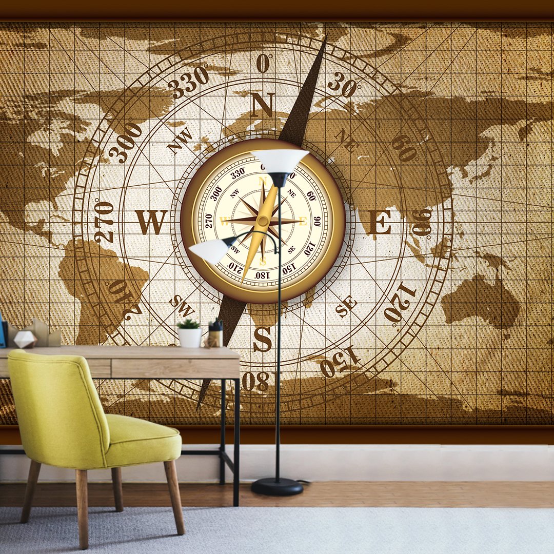 World Map Wallpaper DDS245