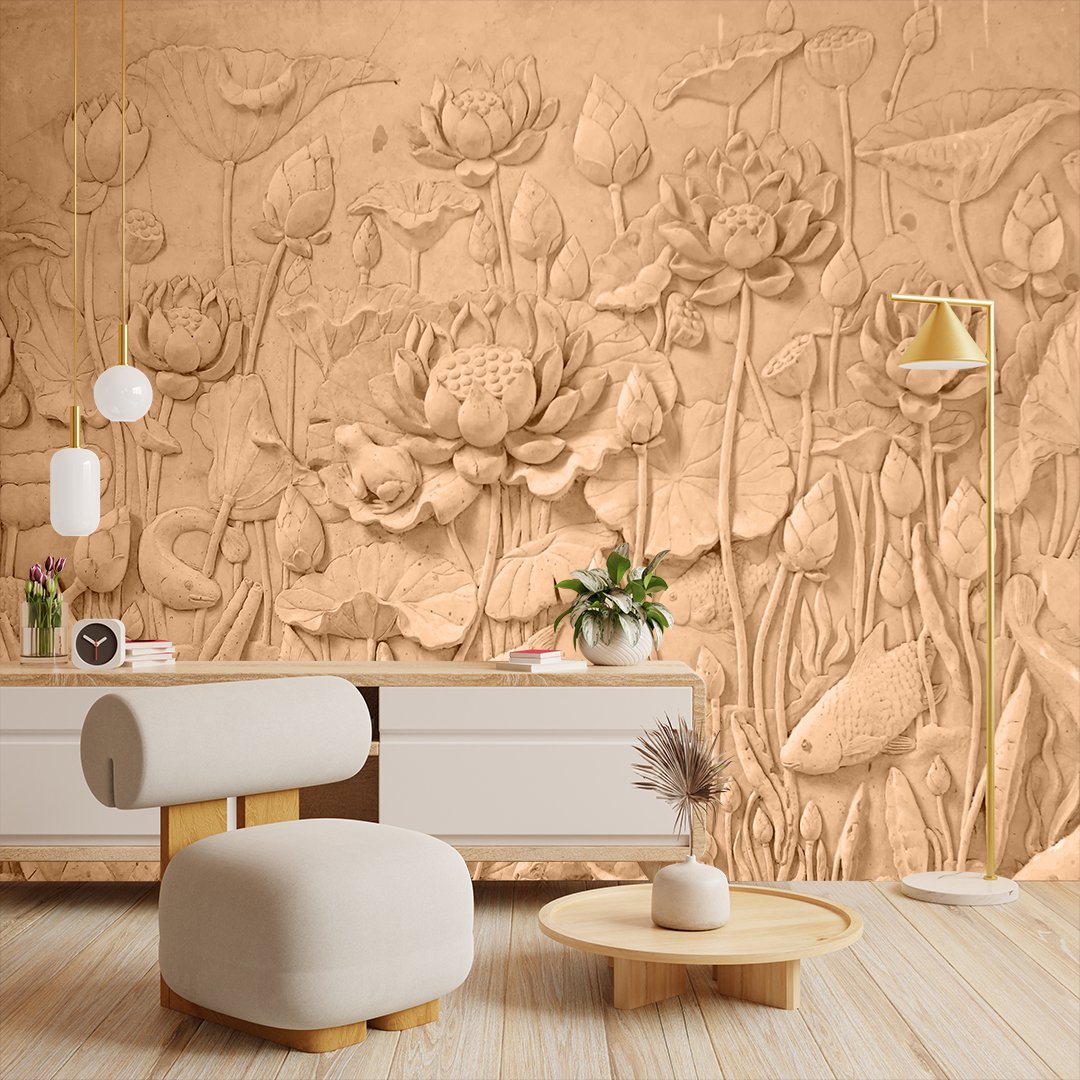 3D Floral Wallpaper DDS563 3