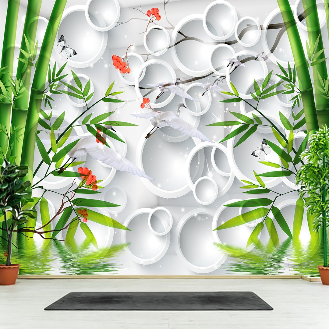 Abstract Floral Wallpaper DDS288 2