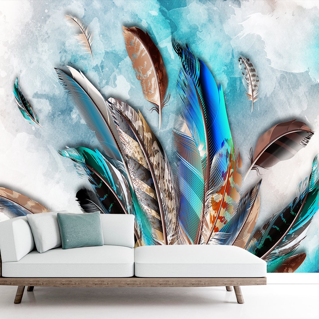 3D Feather Wallpaper DDS067