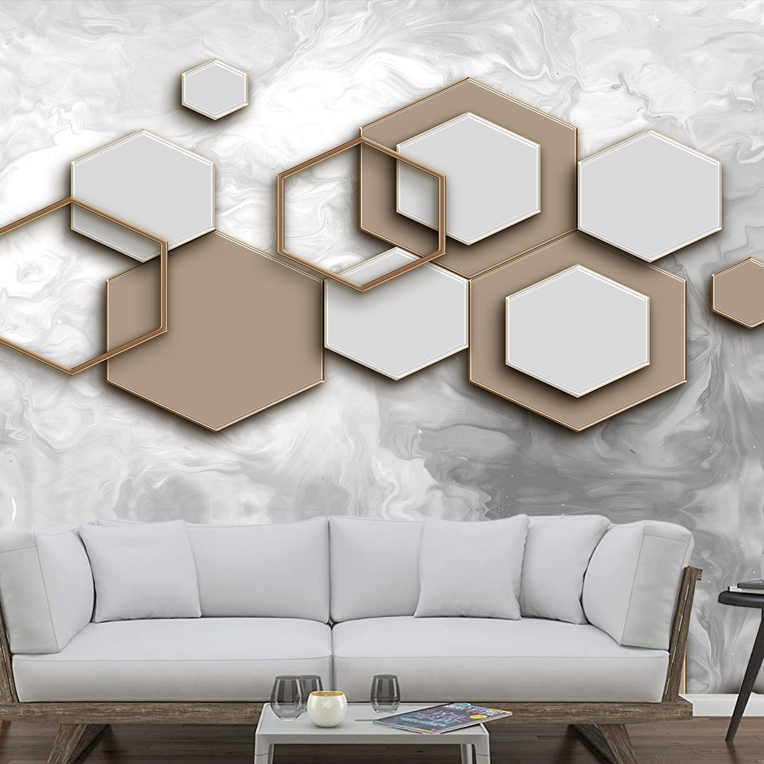 3D Geometric Wallpaper DDS090